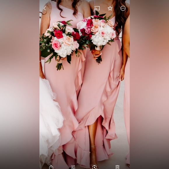 David’s bridal bridesmaid dress- rose pink - Picture 2 of 5